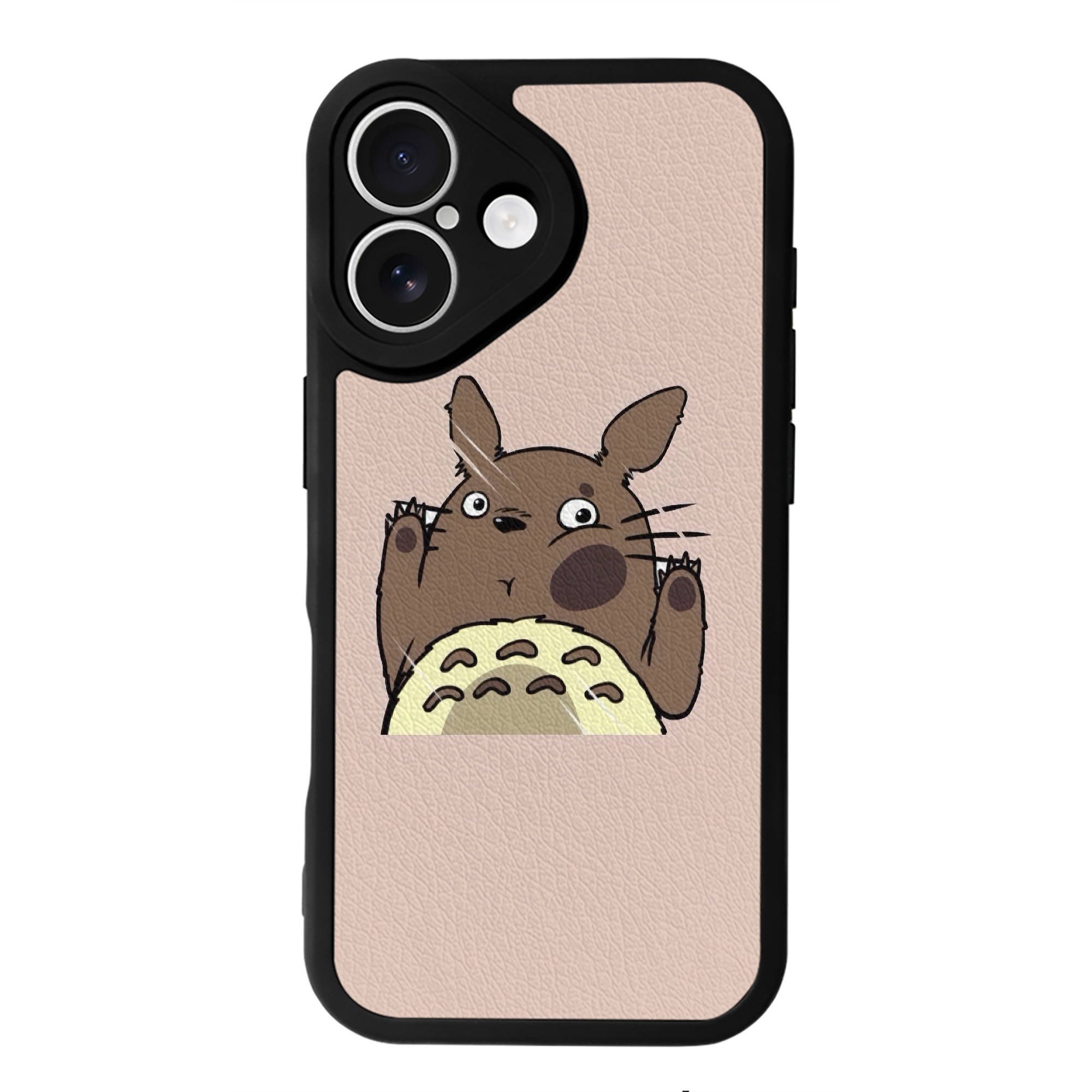 となりのトトロ 草壁メイ 草壁サツキ My Neighbor Totoro Satsuki Kusakabe Mei Kusakabe 【iPhone 16シリーズ対応】シリコンスマホケース（レザー調） 材質：シリコン